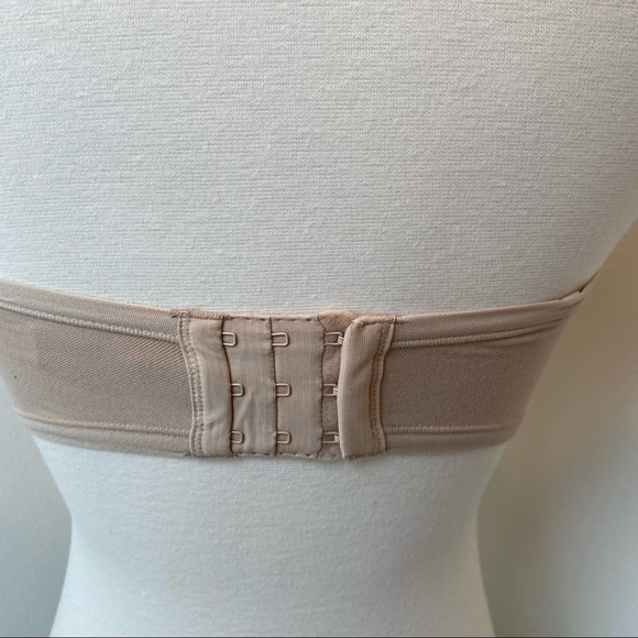 Natori Strapless Bra Womens Push Up Padded Wireless Nude 34D - Picture 4 of 6